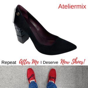 Ateliermix Novelty Block Heel Pumps